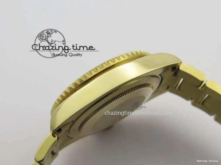 0414 GMT-Master II 116759 YG Bp-Maker Blue Ruby Crystal Bezel Black Dial On YG Bracelet A NewStyle 3775